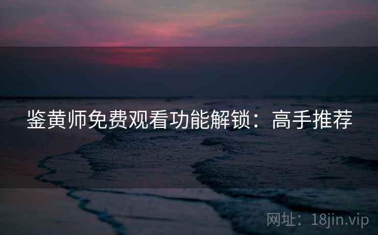 鉴黄师免费观看功能解锁：高手推荐