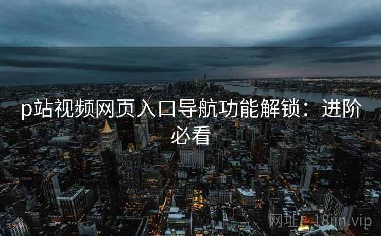 p站视频网页入口导航功能解锁：进阶必看