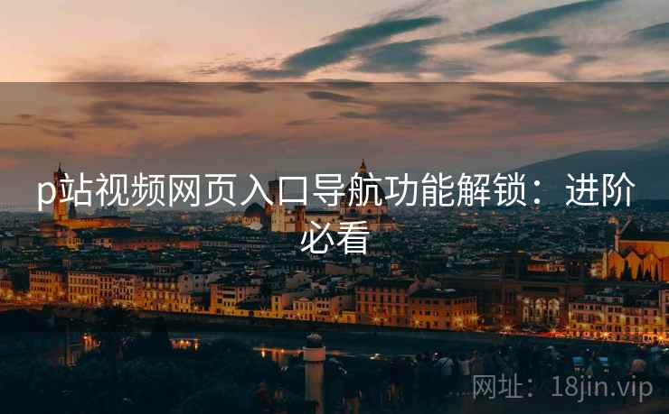 p站视频网页入口导航功能解锁：进阶必看