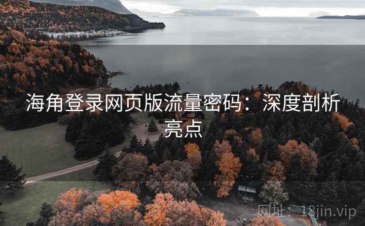 海角登录网页版流量密码：深度剖析亮点